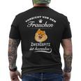 Pomeranian Orsicht Frauchen T-Shirt mit Rückendruck