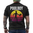 Poolboy Bademeister Lifeguard Swimming Pool Indoor Pool T-Shirt mit Rückendruck