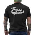 Poppy Vintage Retro Father's Day For Papa Grandpa Men's T-shirt Back Print