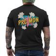 Prc Mdn Bestemmia Imprecazione Scherzo Ironico Divertente T-shirt da uomo con stampa posteriore