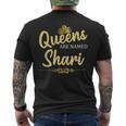 Queens Are Named SHARI Personalized Birthday Name Men's Back Print T-Shirt