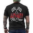 Race Car Birthday Party Racing Family Mimi Pit Crew Men's T-shirt Back Print