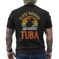 Real Männer Spielen Tuba S T-Shirt mit Rückendruck