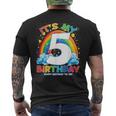 Regali Per Bambini 5° Compleanno Arcobaleno Festa Bambina Di Cinque Anni T-shirt da uomo con stampa posteriore