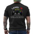 Regalo De Cumpleaños 18 Nivel 18 Logros Desbloqueados Camiseta Hombre Estampado Espalda