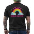 Regenbogen Retro World's Netteste Energie Auditor T-Shirt mit Rückendruck