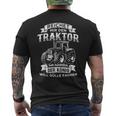 Reichet Mir Den Traktor Ihr Jester T-Shirt mit Rückendruck