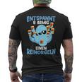 Relaxed Eight-Armed A Reinorgeln Saufen Party Malle T-Shirt mit Rückendruck