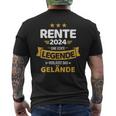 Rente 2024 Real Legend Leaves Terrain Pensioner T-Shirt mit Rückendruck