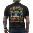 Rentner Bin Im Ruhestand T-Shirt mit Rückendruck