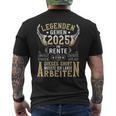 Rentner Eine Legende Geht In Rente 2025 T-Shirt mit Rückendruck