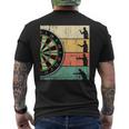 Retro Dart For Dart Game T-Shirt mit Rückendruck