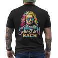 Retro Johann Sebastian Bach Camicia Compositore Musica Classica T-shirt da uomo con stampa posteriore