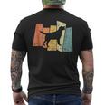 Retrò Labrador Retriever Idea Regalo T-shirt da uomo con stampa posteriore