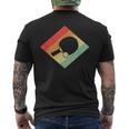 Retrointage Table Tennis For Table Tennis Player T-Shirt mit Rückendruck