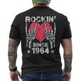 Rockin Desde 1964 Rock & Roll Cumpleaños Retro Rock And Roll Camiseta Hombre Estampado Espalda
