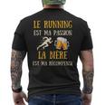 Running Bière Homme Humour Course À Pied Idée Cadeauintage T-shirt imprimé au dos