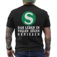 S-Bahn Das Leben Inoll Zügen German T-Shirt mit Rückendruck