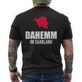 Saarländer Dahemm Dialekt Saarland T-Shirt mit Rückendruck