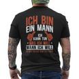 Sarkasmus Ich Bin Ein Mann T-Shirt mit Rückendruck