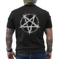 Satanic Devil 666 Pentagram T-Shirt mit Rückendruck