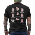 Saustark Pigs Sau Saukalt Saustark Word Game T-Shirt mit Rückendruck