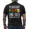 Schafkopf Und Bier Darum Bin Ich Hier Schafkopf Und Bier Darum T-Shirt mit Rückendruck