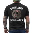 Schlafi Schlafi Sad Hamster Meme Hamster Sleep Sleep T-Shirt mit Rückendruck