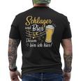 Schlager Und Bier Darum Bin Ich Hier Schlagerparty Costume T-Shirt mit Rückendruck