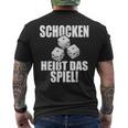 Schocken Heißt Das Spiel Schock Aus Schock Out T-Shirt mit Rückendruck