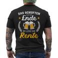 Schuften Hat Eine Ende Es Lebe Rente Für Rentner Ruhestand T-Shirt mit Rückendruck