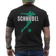 Schweinfurt Football Kicken Fan 05 Franken Stadium Red Green T-Shirt mit Rückendruck