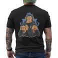 Scimmie Non Sentono Nonedere Non Parlare T-shirt da uomo con stampa posteriore