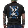 Scottish Banner Fan Scotland Flag Retro No Scotland No Party T-Shirt mit Rückendruck