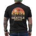 Seattle Grungeintage Skyline T-Shirt mit Rückendruck