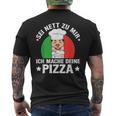 Sei Nett Zu Mir Ich Mache Deine Pizza Pizzabäcker Pizzeria T-Shirt mit Rückendruck