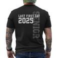 Senior 2025 Graduation My Last First Day Of Class Of 2025 Men's T-shirt Back Print