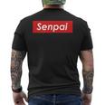 Senpai Box Logo T-shirt da uomo con stampa posteriore