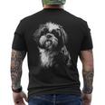 Shih Tzu Illustrazione Grafica Di Cane Shih Tzu T-shirt da uomo con stampa posteriore