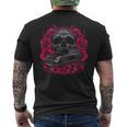 Skull And Roses Jdm Gt3 Rs Dark Drift Car Drifting Style Emo T-shirt da uomo con stampa posteriore