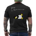 Sleeping Tux Loop Linux Geek Nerd Penguin T-shirt da uomo con stampa posteriore