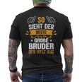 So Sieht Der Beste Große Bruder Der Welt German T-Shirt mit Rückendruck