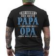 So Ssieht Der Beste Papa Und Opa Der Welt Aus I Grandfather Grandpa T-Shirt mit Rückendruck