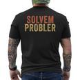 Solvem Probler Problem Solverintage Distressed T-Shirt mit Rückendruck