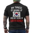 Sono Stanco Di Svegliarmi E Di Non Essere In Corea Del Sud T-shirt da uomo con stampa posteriore