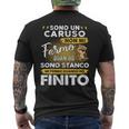 Sono Un Caruso Non Mi Fermo Quando Sono Stanco T-shirt da uomo con stampa posteriore