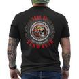 Sons Of Schwaben Home Freedom Exit Street Motorcycle T-Shirt mit Rückendruck