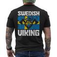 Souvenir Della Svezia Con Bandiera Svedese T-shirt da uomo con stampa posteriore