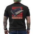 Soviet Retro Synthesizer Udssr Aesthetic Analog T-shirt da uomo con stampa posteriore