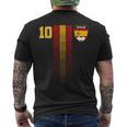 Spagna Bandiera Spagnola Pride Lovers T-shirt da uomo con stampa posteriore